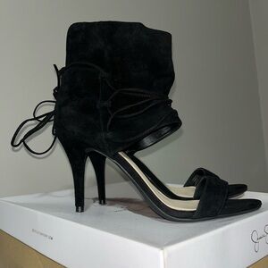 Jessica Simpson Black Suede Heels